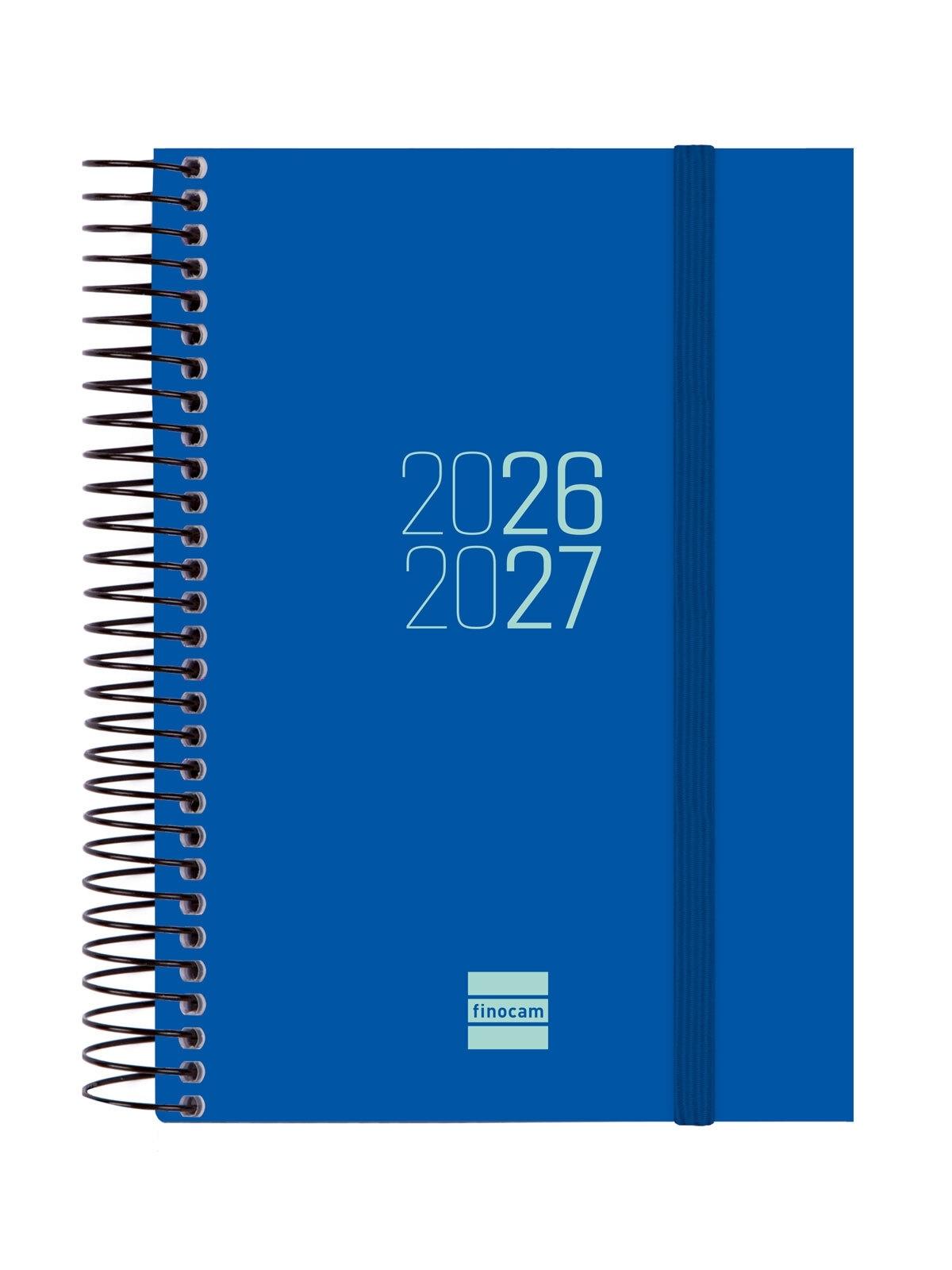 Finocam Agenda Escolar Espiral E8 1 Dia Página 26-27 Azul Catalán