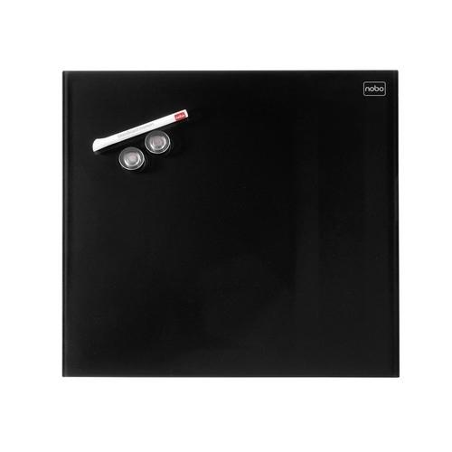 Nobo Pizarra Diamond Magnética Cristal Negro 450X450 Mm (Envase Retail)