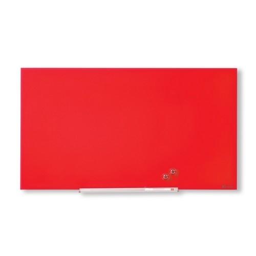 Nobo Pizarra Diamond Magnética Cristal Rojo 993X559 Mm