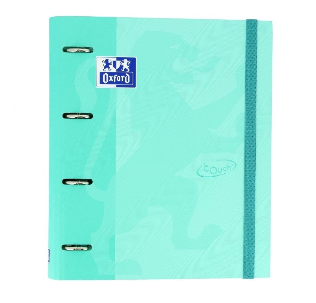 Oxford Touch Europeanbinder Carpebloc 4 Anillas + Recambio 100 Hojas Ice Mint Pastel