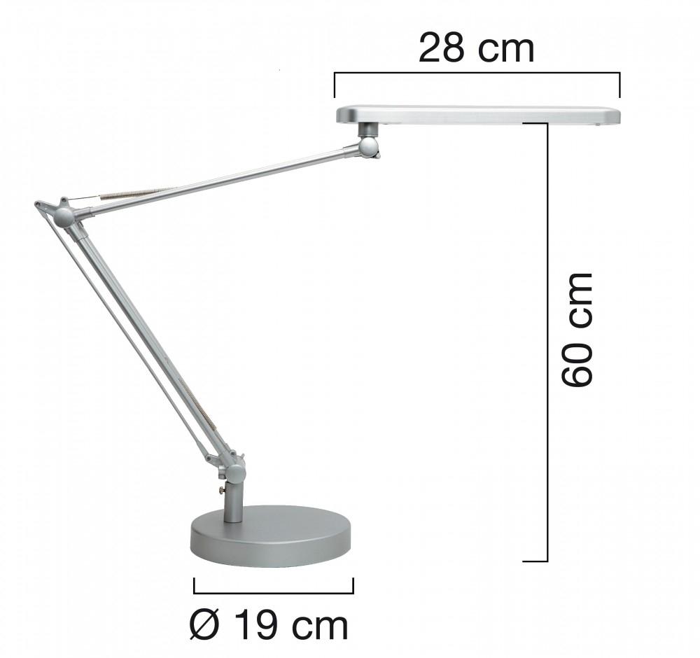 Unilux Lámpara De Escritorio Led Mambo Gris Metalizado