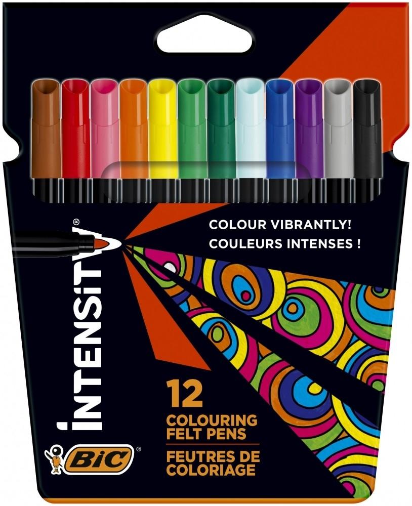 Bic Rotulador Punta Fibra 12 Un Surtidas Intensity