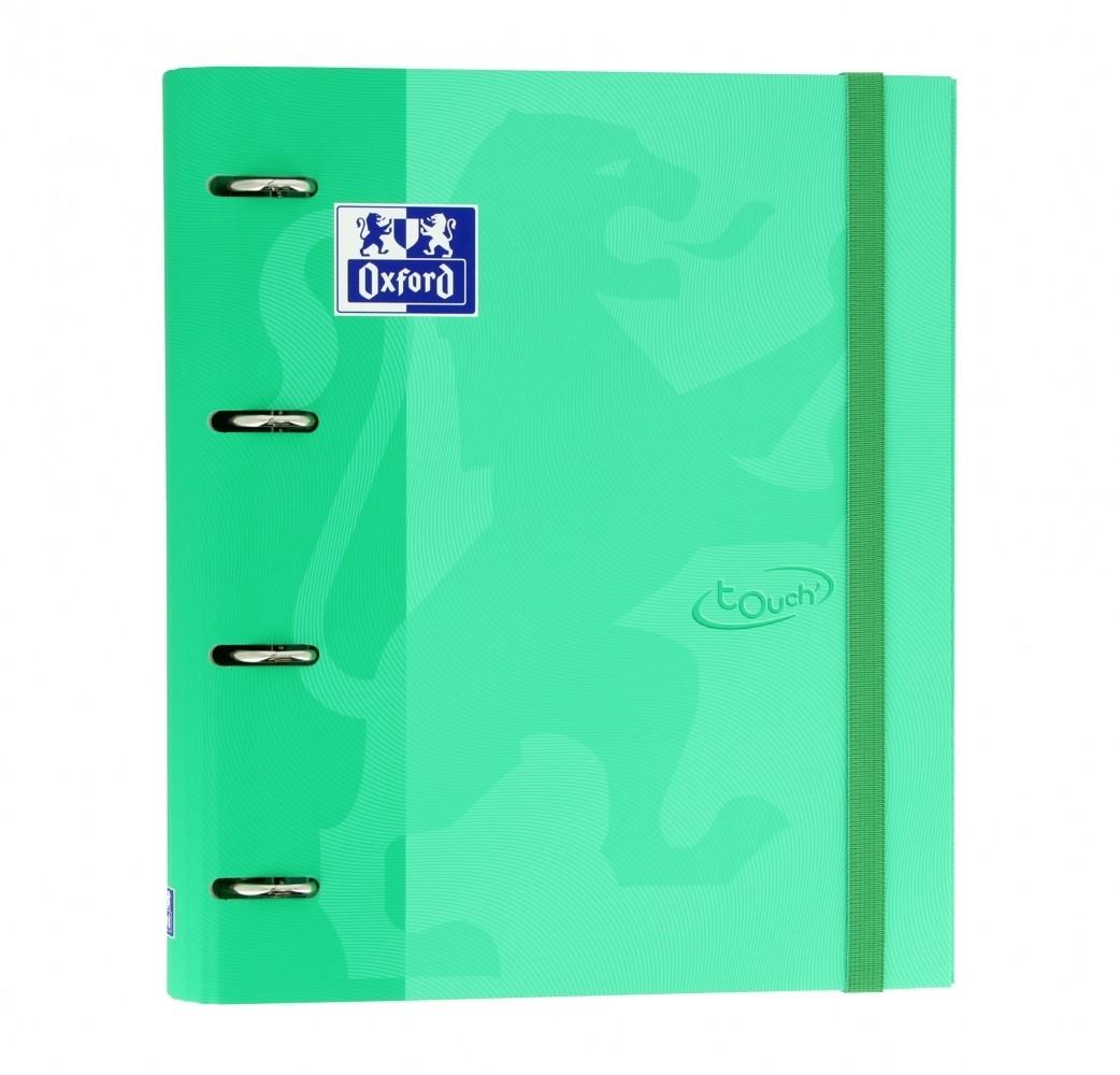 Oxford Touch Europeanbinder Carpebloc 4 Anillas + Recambio 100 Hojas Menta