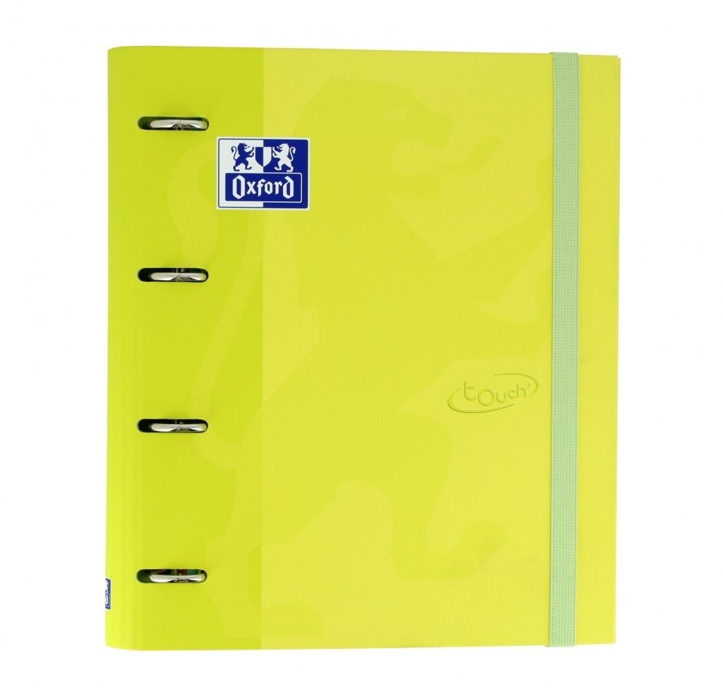 Oxford Touch Europeanbinder Carpebloc 4 Anillas + Recambio 100 Hojas Lima