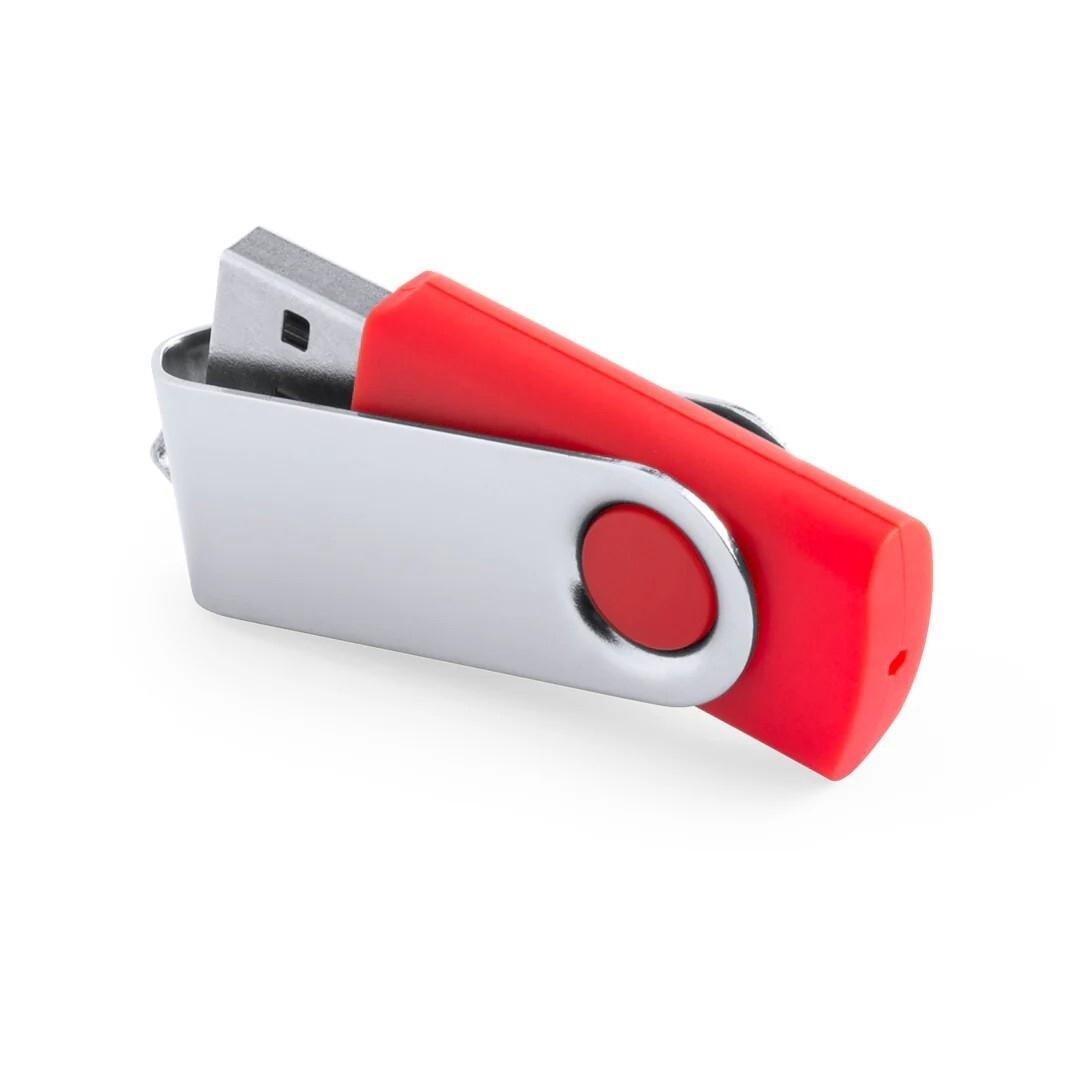Memoria USB 16 Gb. Rotativo rojo