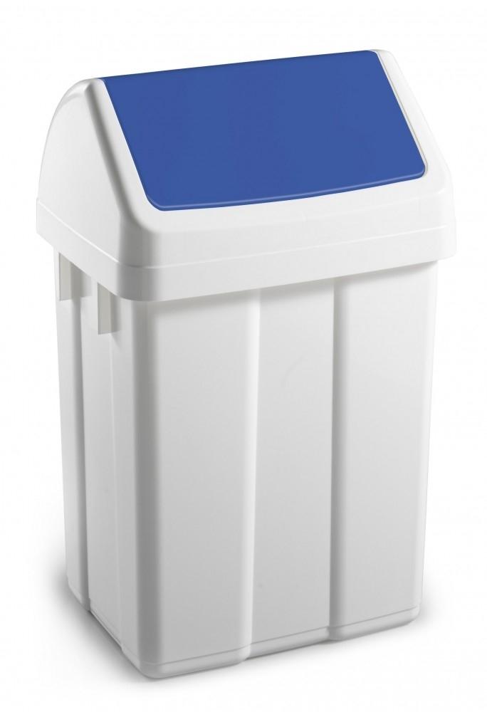 Dahi Papelera Tapa Basculante Azul 50L