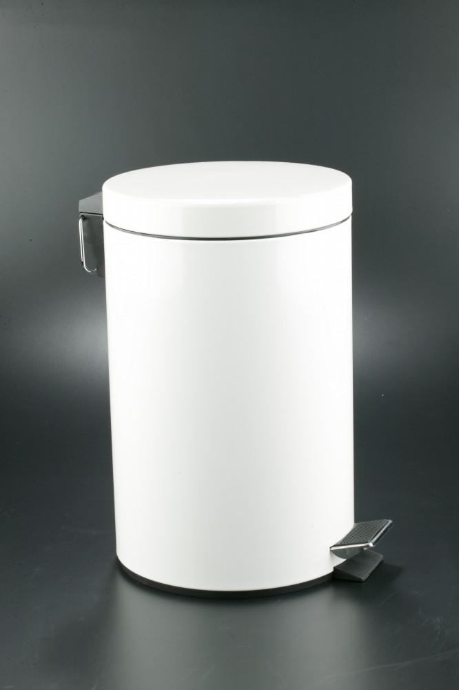Dahi Cubo Pedal 20L Inoxidable Blanco