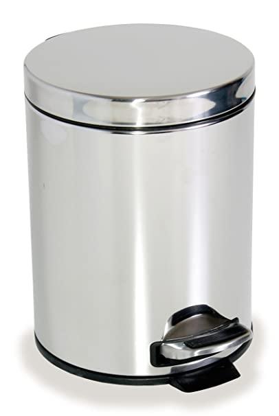 Cubo pedal 20l acero inoxidable antihuellas