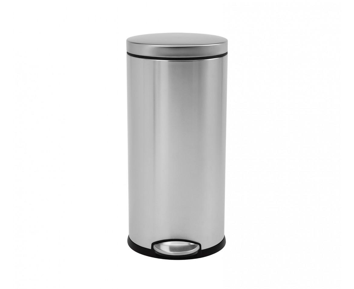 Cubo pedal 30l acero inoxidable antihuellas