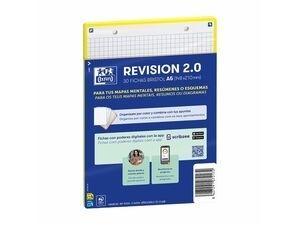 Oxford Fichas Revisión 2.0 Cuadrícula 5mm A5 30 Fichas Lila