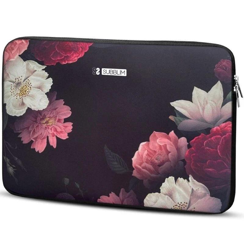 FUNDA PORTÁTIL FLORES 15,6"