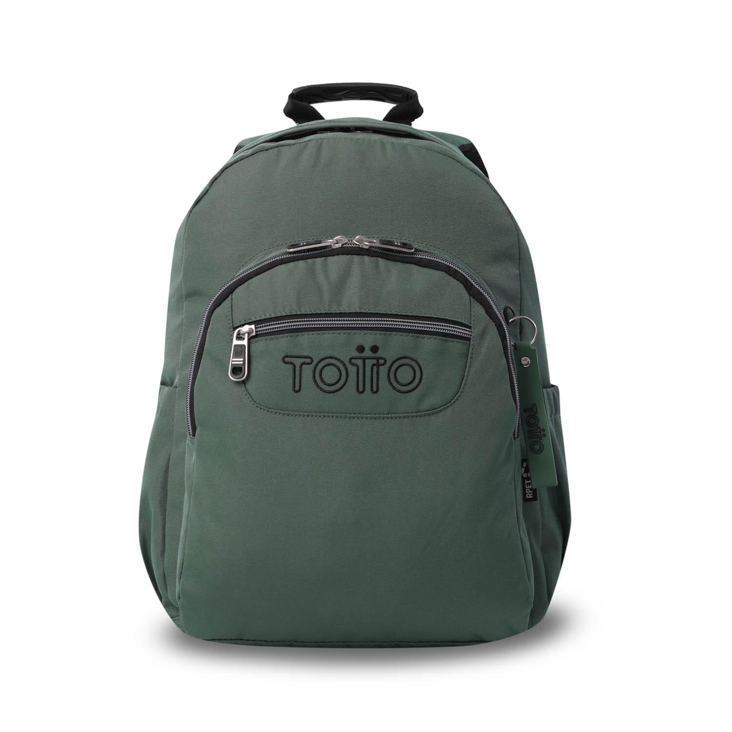 Totto Mochila Acuarela Ecole Solid - Dark Forest