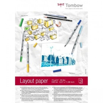 PAPEL LAYOUT A4 75 GR (75) TOMBOW