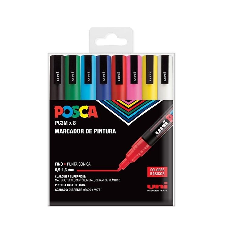 Posca Rotulador Pc3M/8C Estuche Surtido (8)