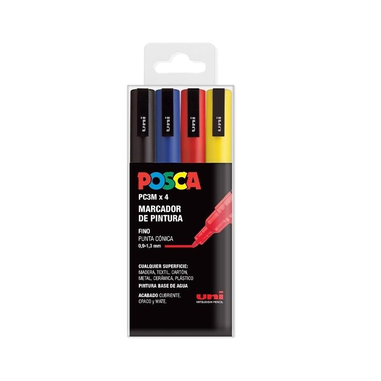 Posca Rotulador Pc3M/4C Estuche Surtido Basic (4)