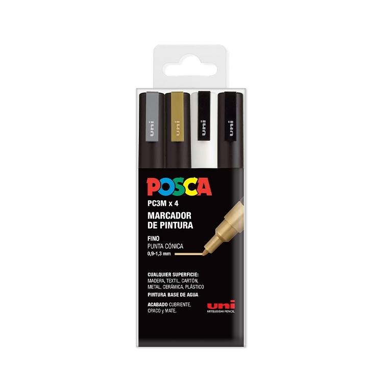 Posca Rotulador Pc3M/4C Estuche Surtido Gswb (4)