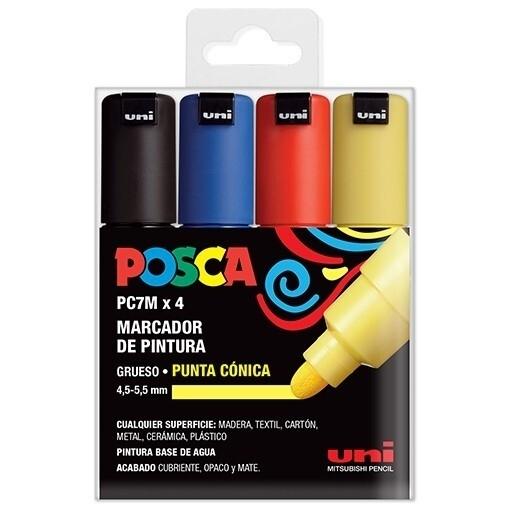 Posca Rotulador Pc7M/4C Colores Surtido Basic (4)