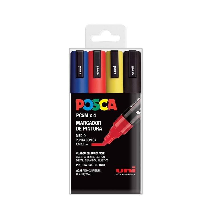 Posca Rotulador Pc5M/4C Estuche Surtido Basic (4)