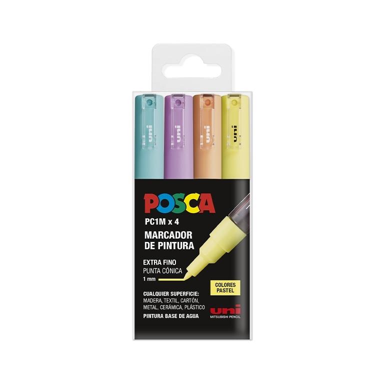 Posca Rotulador Pc1M/4C Estuche Surtido Pastel (4)