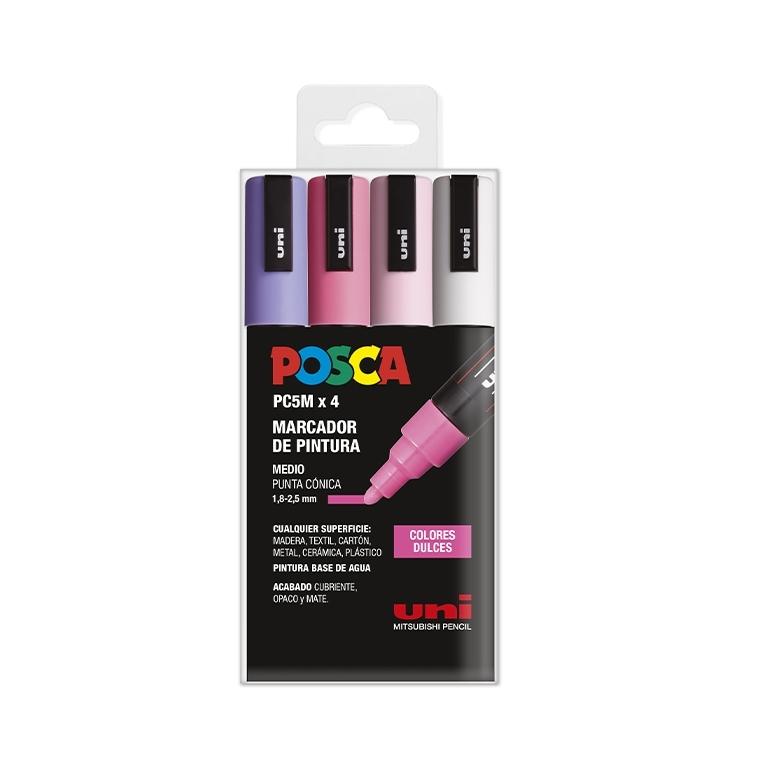 Posca Rotulador Pc5M/4C Estuche Surtido Dulces (4)