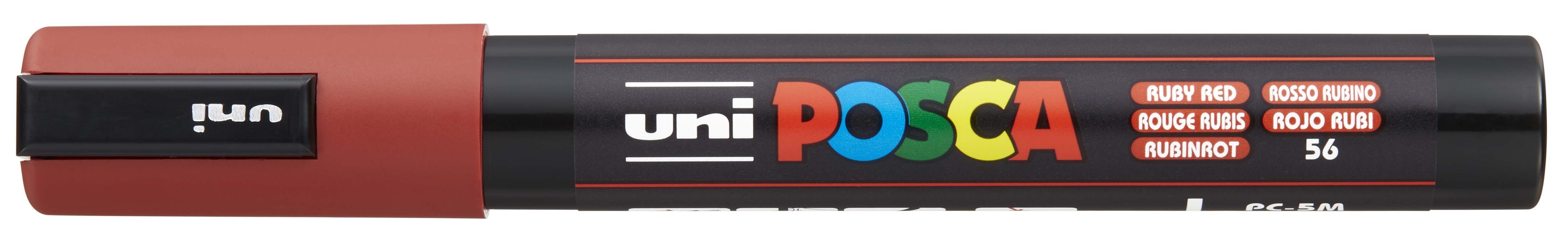 Posca Rotulador PC-5M Rojo Rubi