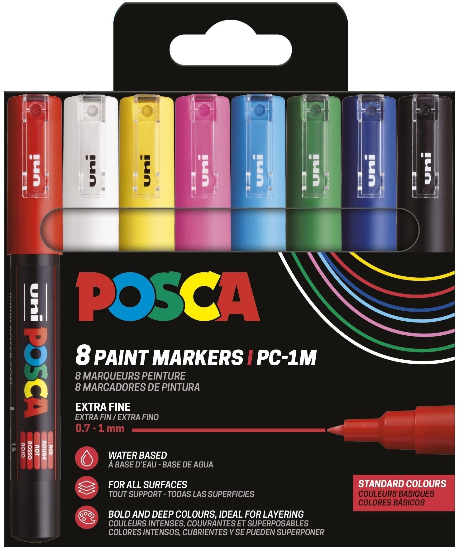 Posca Rotulador PC-1M/8C Set Colores Basic