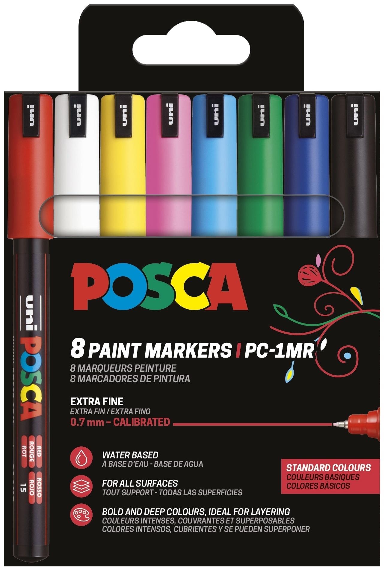 Posca Rotulador PC-1MR/8C Set Colores Basic