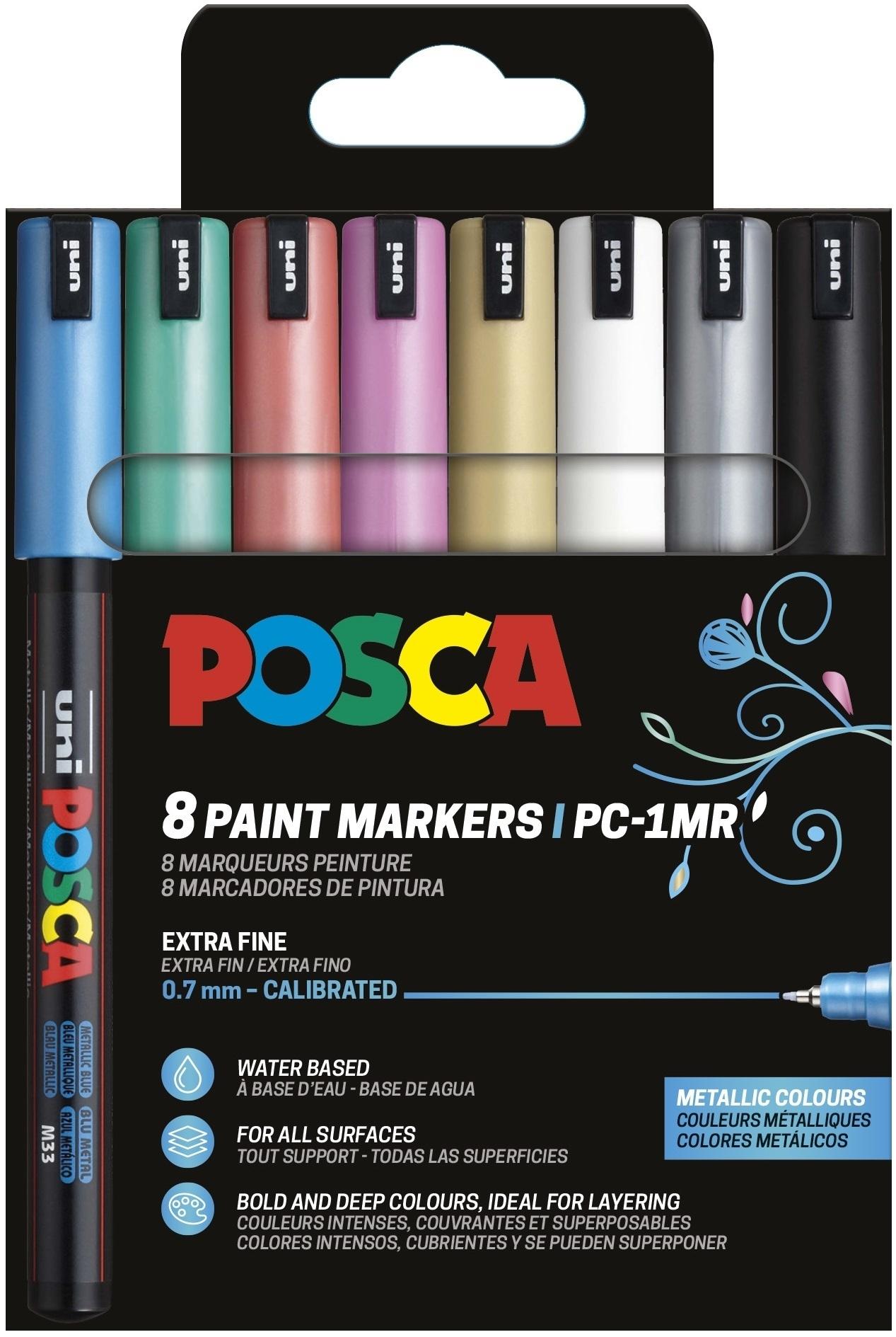 Posca Rotulador PC-1MR/8C Set Colores Metálicos