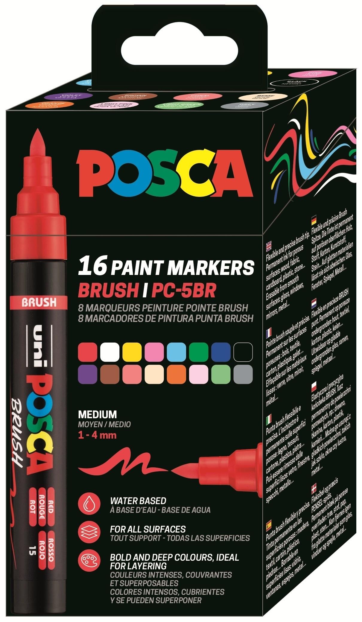 Posca Rotulador PC-5BR/16C Set - Gama Completa