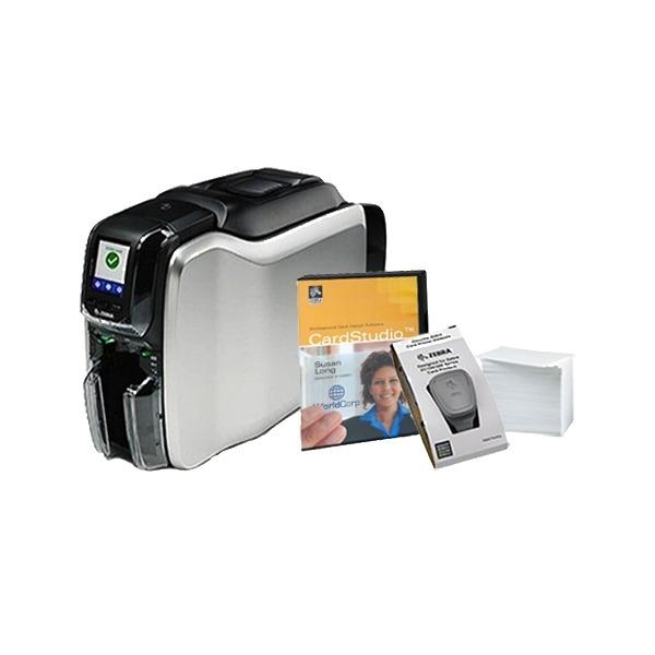 Zebra ZC300 Kit Bundle Impresora Tarjetas Doble Cara